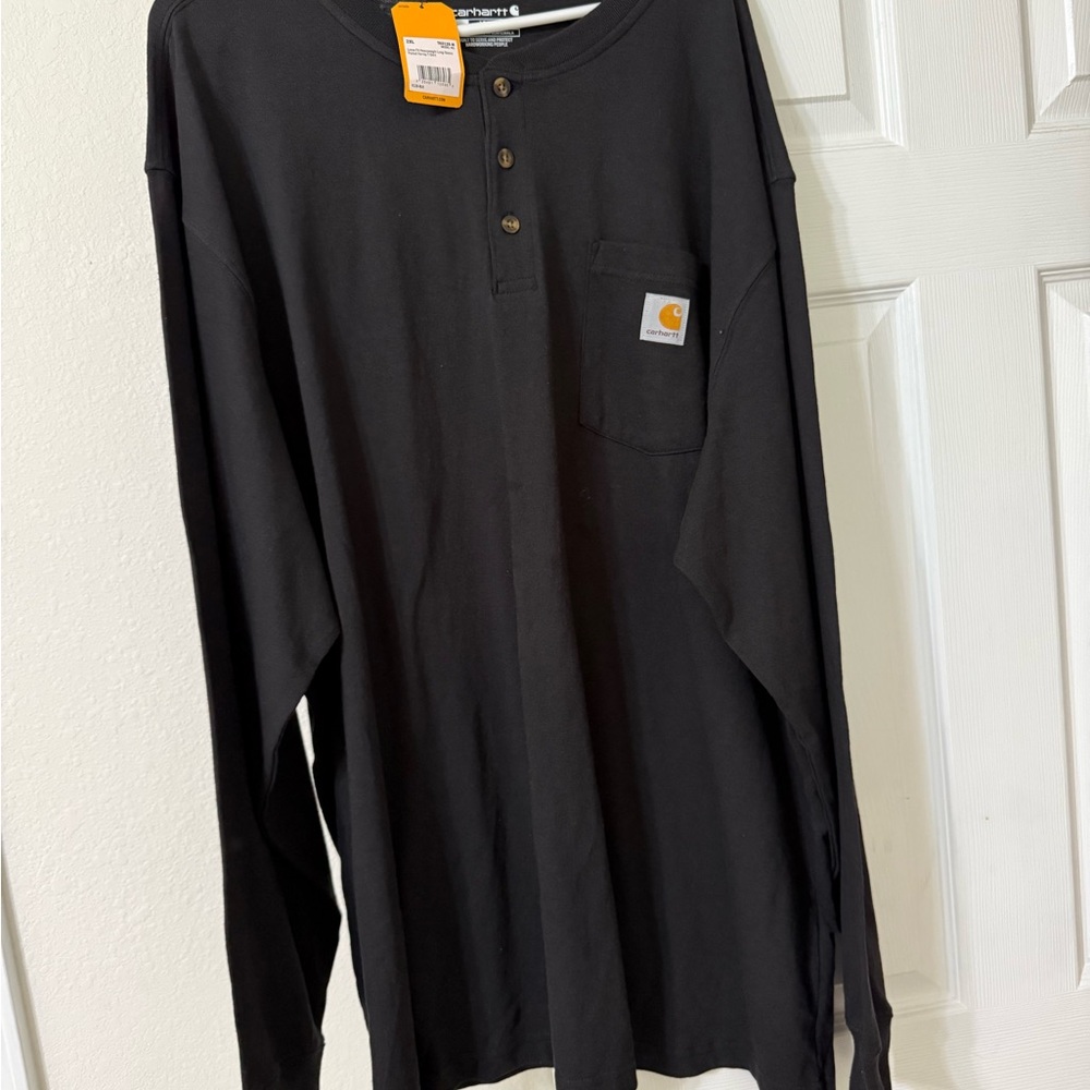 Carhartt Men's Dark Long Sleeve Henley